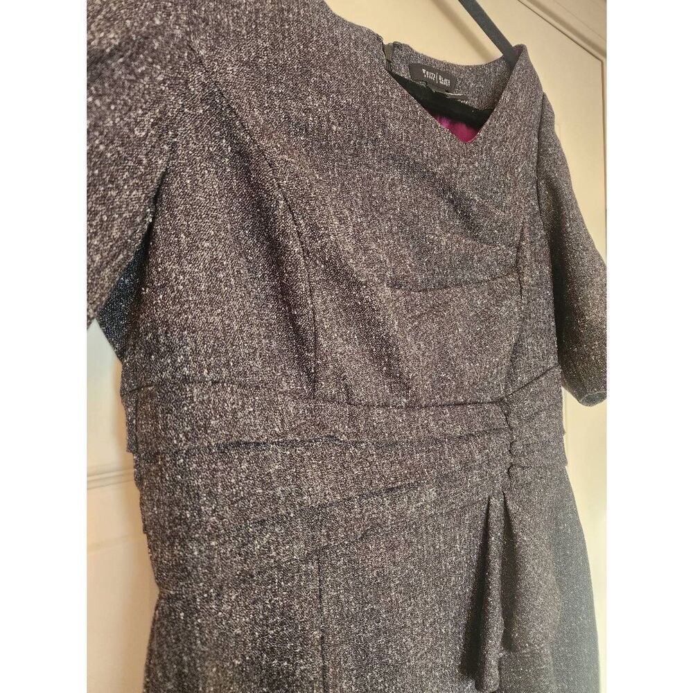 White House Black Market tweed sheath dress size 10 - Picture 6 of 11